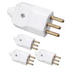 4Und Plug Pino Macho 2P+T c/ Prensa Cabos 20A 250V p/ Tomada 4Und Plug Pino Macho 2P+T c/ Prensa Cabos 20A 250V p/ Tomada