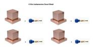 4x Acabamento P/ Registro Quadrado 3/4 Metal Rose Docol