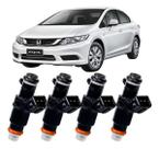 4x Bico Injetor Honda 9 Furos New Fit Civic Crv City Flex