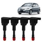 4x Bobinas de Ignição Escape Honda Fit 1.4 8v Gasolina/Flex 4x Bobinas de Ignição Escape Honda Fit 1.4 8v Gasolina/Flex