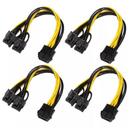 4X CaboS Splitter Y Energia Pci-e 8 Pinos 2x Pci-e 8pin Gpu