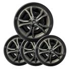 4x Calota ARGO CRONOS 2023 Aro 15 Grafite Logo Novo 297cp