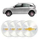 4x Calota Centro de Roda GM AGILE ONIX SPIN TRACKER PRATA