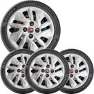 4x Calota Fiat Argo Uno Palio Doblo Strada Aro 14