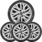 4x Calota FIAT MOBI ARGO CRONOS Aro 14 com Emblema 295cb