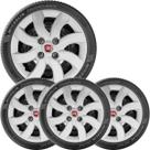 4x Calota FIAT PALIO NOVO UNO SIENA Aro 14 com Emblema 094cb