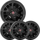 4x Calota FIAT PALIO NOVO UNO SIENA Aro 14 Preto 157cb