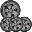 4x Calota FIAT TORO 2017 a 2020 Aro 16 Grafite Emblema 301cp