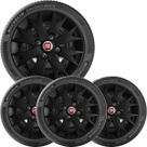 4x Calota Fiat Uno Palio Aro 13 Preto Emblema Original 158cb
