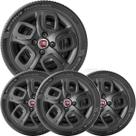 4x Calota Fiat Uno Palio Mobi Aro 14 Grafite Emblema 223cb