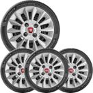 4x Calota Fiat Uno Palio Siena Aro 14 com Emblema 211cb