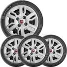 4x Calota Fiat Uno Way Aro 13 Emblema Original 227cb