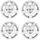 4x Calota FIESTA KA ESCORT Aro 14 Prata com Emblema 014cb