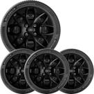 4x Calota Ford Ka Hatch Sedan Aro 14 Preto Brilhante