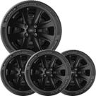 4x Calota Ford Ka Hatch Sedan Aro 14 Preto com Logo 340cb