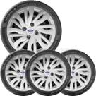 4x Calota Ford KA NOVO 2019 a 2022 Aro 14 com Emblema 344cb