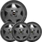 4x Calota GM CELTA CORSA CLASSIC Aro 13 Grafite Emblem 042cb