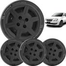 4x Calota Gm Corsa Classic Aro 13 Preto 069cb