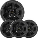 4x Calota GM Montana Aro 14 Preto Emblema Original 370cb