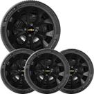 4x Calota GM Onix Prisma Aro 14 Preto com Emblema 374cb