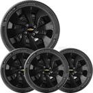 4x Calota GM Onix Prisma Aro 14 Preto Emblema Original 373cb