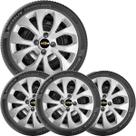 4x Calota Gm Onix Prisma Aro14 Ano 2017/20 com emblema 374cb