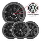 4x Calota Gol Voyage Saveiro G2 G3 G4 G5 G6 Aro 14 preto