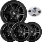 4x Calota Kwid Aro 14 2018 a 2025 Black Logo Relevo 877cp 4x Calota Kwid Aro 14 2018 a 2025 Black Logo Relevo 877cp