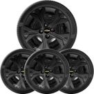 4x Calota Onix 2020 a 2025 Aro 14 Preto Fosco 378cb