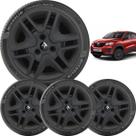 4x Calota Renault Kwid Aro 14 2018 2019 2020 Preto 877cp 4x Calota Renault Kwid Aro 14 2018 2019 2020 Preto 877cp