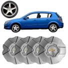 4x Calota Roda Mangels Mythus Prata Aro 14 15 16 17 Logo GM