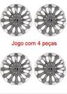 4x Calota Universal Flap Aro 13 Graphite/Silver Parafuso 4x Calota Universal Flap Aro 13 Graphite/Silver Parafuso