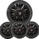 4x Calota Volks Gol Voyage aro 14 2000 a 2011 preto 010ca