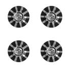 4x Calotinha Roda Mangels Wind Preto Brilho Aro 13