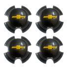 4x Centro de Roda ferro Onix Cobalt Prisma preto