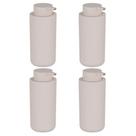 4x Dispenser Sabonete Liquido Detergente 500ml Bege - OU