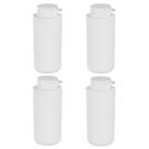 4x Dispenser Sabonete Liquido Detergente 500ml Branco - OU