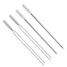 4x Espetos Inox Lâmina 66cm Espada E Duplo para Churrasqueira Qualidade Premium