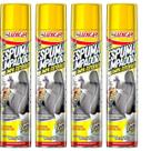 4x Espuma Limpadora Luxcar 400ml Limpa Estofados Automotivo