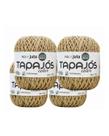 4X Fio de Juta Castanhal Tapajós Natural 200g 166m Macramê Crochê Sustentável Decoração Brindes Artesanato
