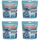 4x fio dental flosser infantil stitch morango - dentalclean