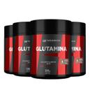 4x glutamina 300g hf suplementos