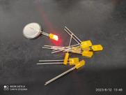 4x Led Vermelho Retangular 2,5x5mm