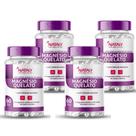 4x Magnésio Quelato 260mg Por Porção 60 Caps Nataly