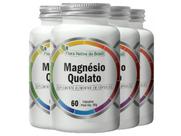 4x Magnésio Quelato 60 Cápsulas 100% Idr 4x Magnésio Quelato 60 Cápsulas 100% Idr