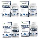 4x Neurofan Fosfatidilserina (Colina, Tirosina, Inositol, Taurina, Magnésio e Comp B) 60 Caps Flora Nativa