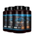 4x omega 3 fish oil 300 caps hf suplementos