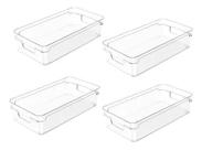 4x Organizador De Armários Multiuso Cozinha 30 X 15 X 7cm