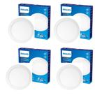 4x Painel Plafon Luminaria Teto Led Philips Sobrepor 12w 3000k DL252