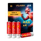 4x Pilha Ultra Alcalina Aaa Palito 3a Blister Com 4 Unidades